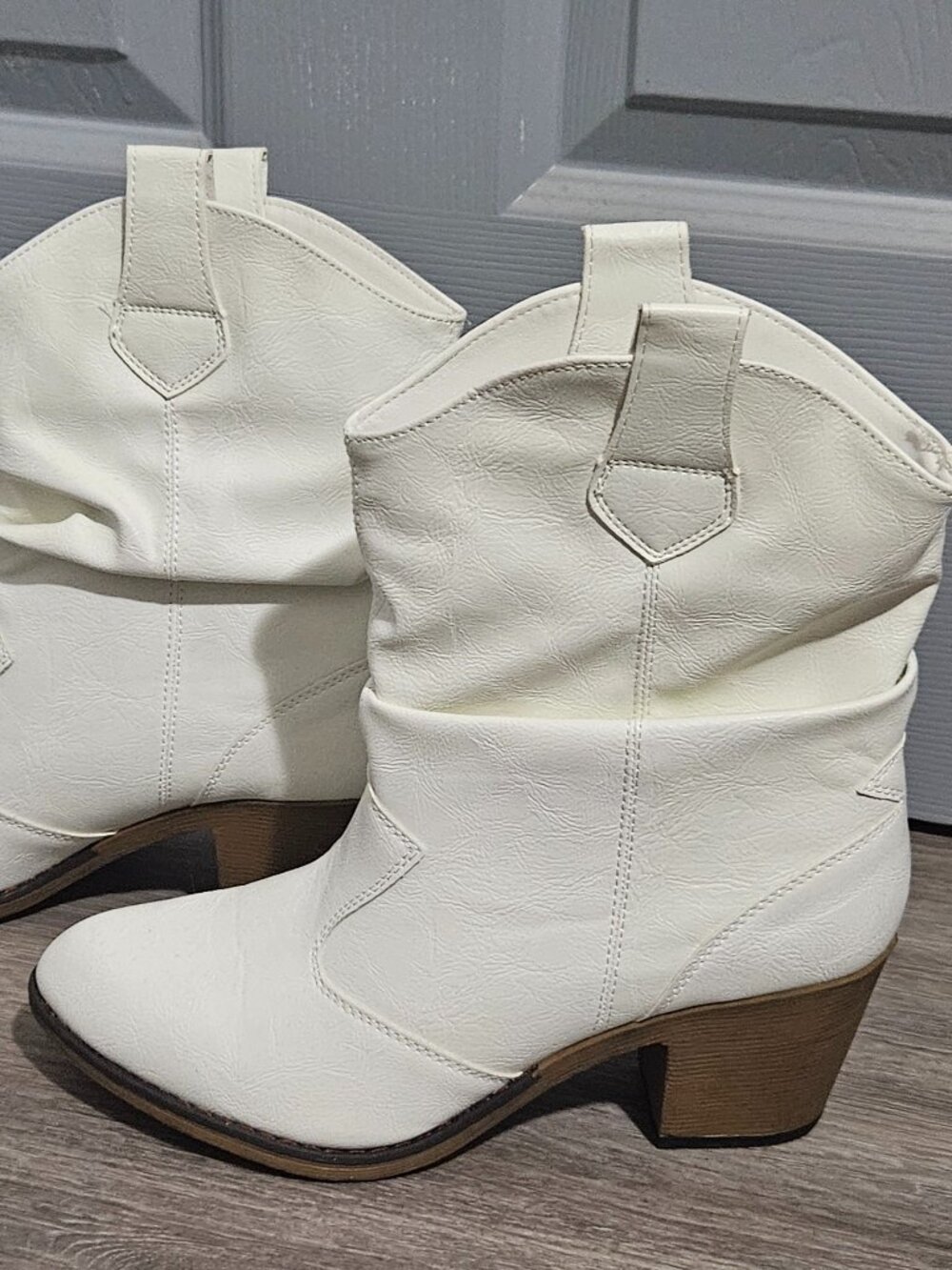 White charles albert cowboy boots